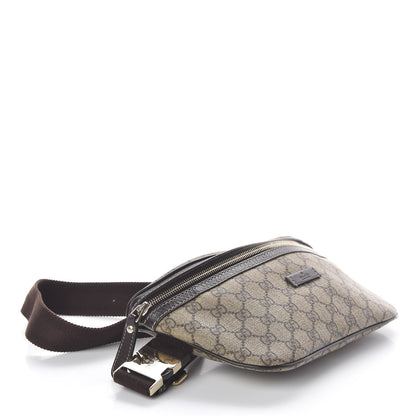 Gucci GG Supreme Monogram Belt Bag Dark Brown 4 of 10