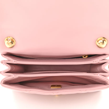 Chanel Lambskin Quilted Color Match Small Flap Light Pink 5 of 11