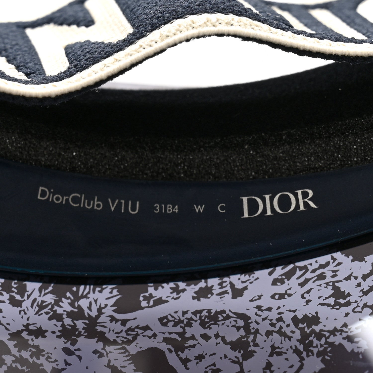 Christian Dior Toile de Jouy DiorClub V1U Sun Visor Blue 8 of 11