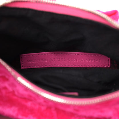 Balenciaga Crushed Velvet Le Cagole Shoulder Bag XS Orchid 7 of 11