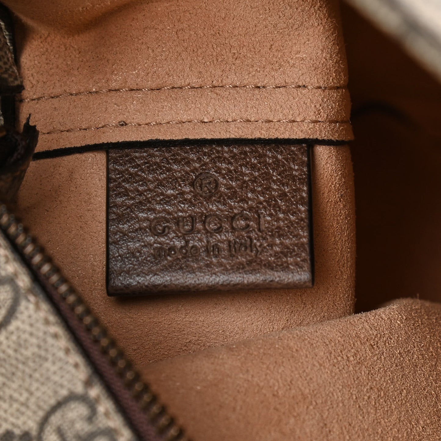GG Supreme Monogram Medium Ophidia Shopping Tote Ebony
