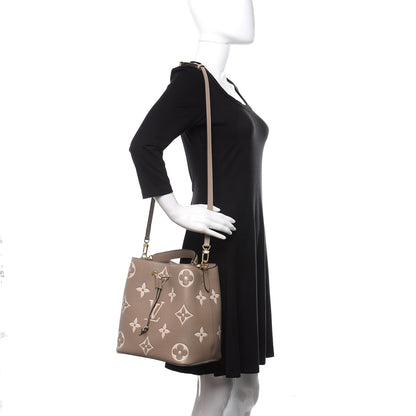 Louis Vuitton Empreinte Monogram Giant Neonoe MM Tourterelle Creme 2 of 10