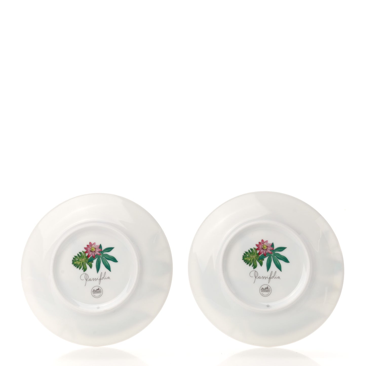 Porcelain Passifolia Bread and Butter Plate Set of 2