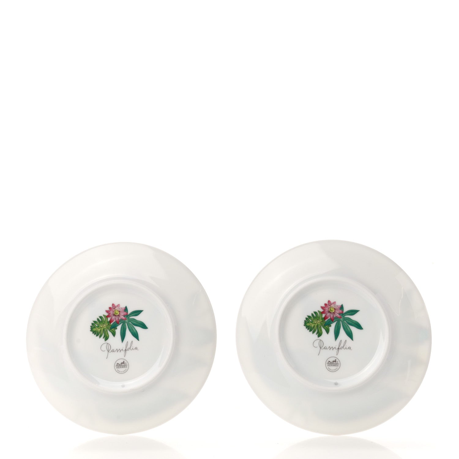 Hermes Porcelain Passifolia Bread and Butter Plate Set of 2 3 of 6