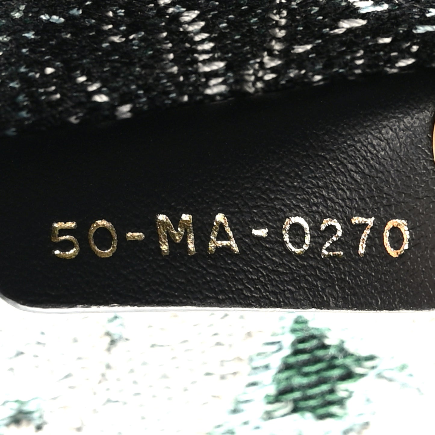 Canvas Large Tie And Dior Book Tote Green Multicolor
