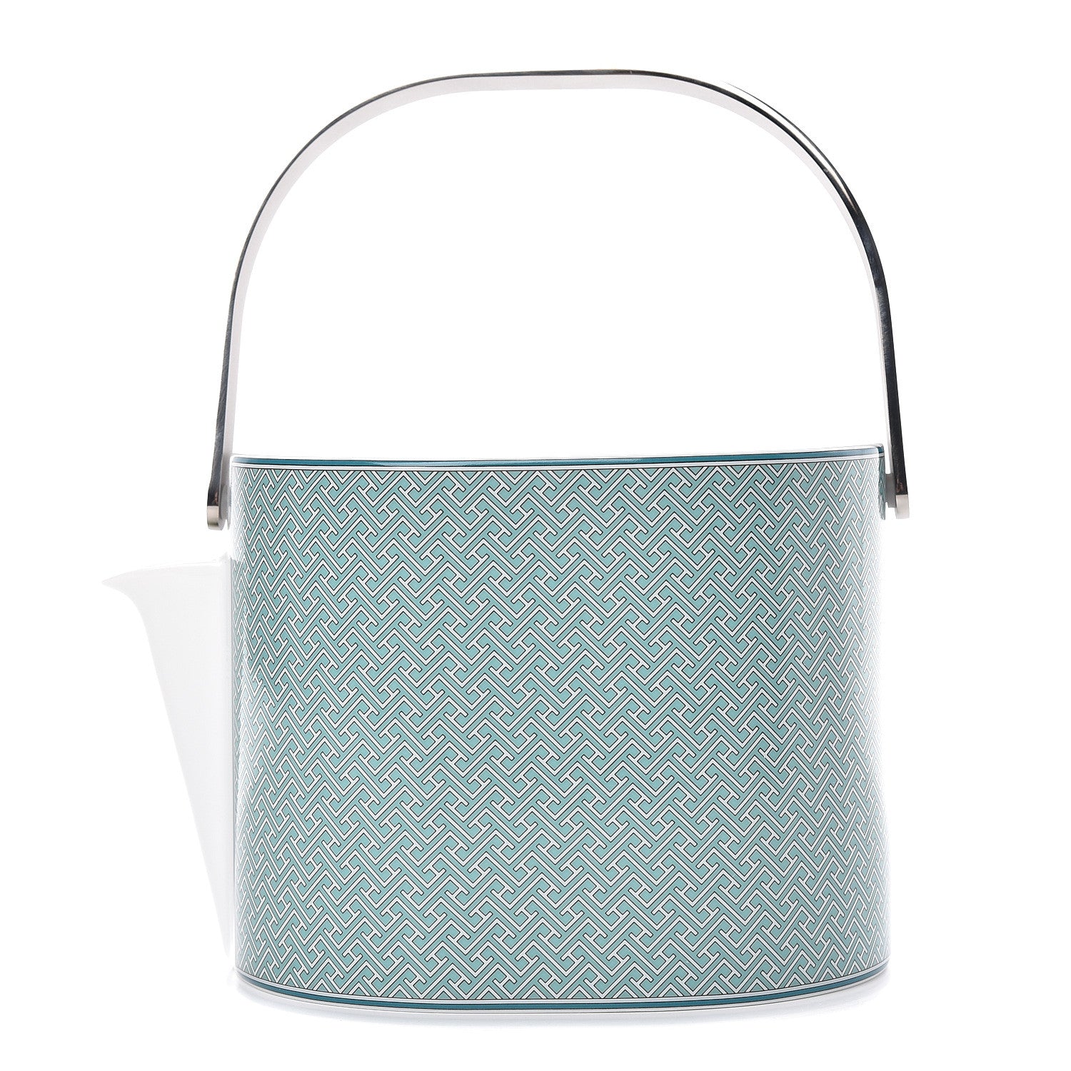 Hermes Porcelain Tie Set Teapot 1 of 8