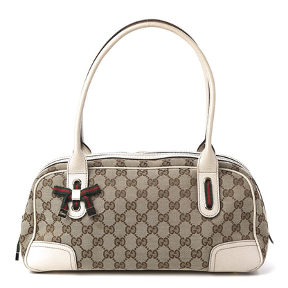 Gucci Monogram Small Princy Satchel Off White 1 of 13