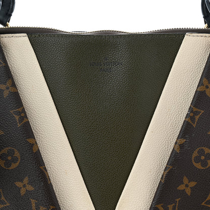 Louis Vuitton Monogram V Tote MM Khaki Cream 7 of 16