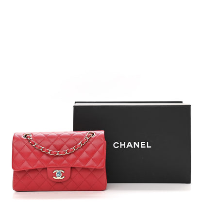 Chanel Caviar Quilted Small Double Flap Red 11 of 11