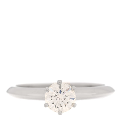 Tiffany Platinum Diamond .62ct Solitaire Engagement Ring 52 6 1 of 6