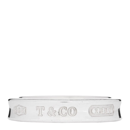 Tiffany Sterling Silver Narrow 1837 Band Ring 52 6 1 of 6