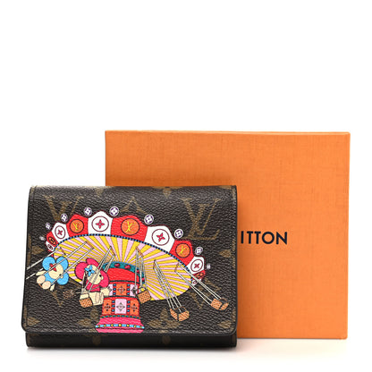 Louis Vuitton Monogram 2020 Christmas Animation Swing Ride Victorine Wallet Pink Poppy 9 of 9