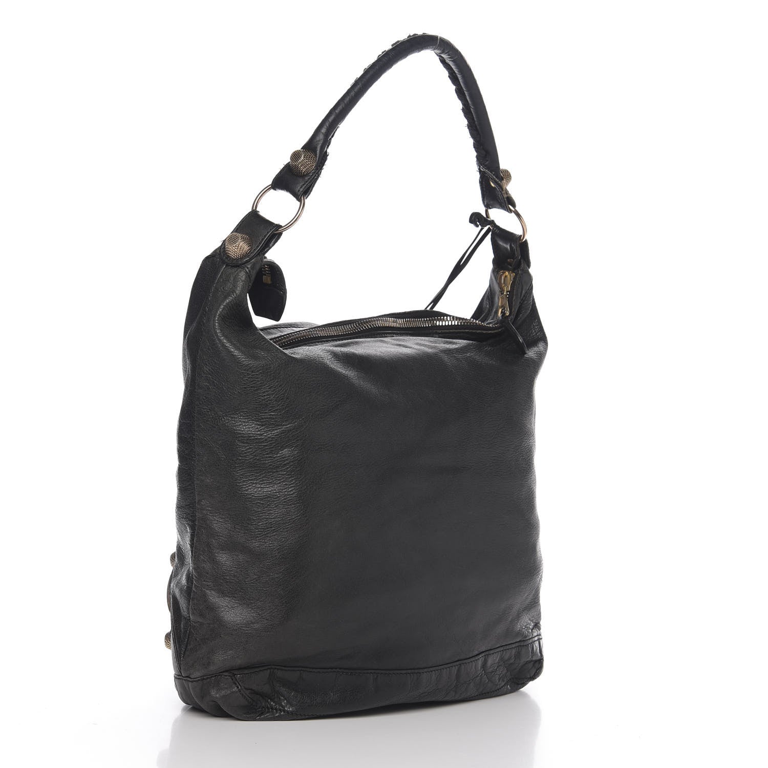 Balenciaga Agneau Giant 12 Yellow Gold Day Hobo Black 2 of 13