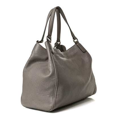 Gucci Pebbled Calfskin Medium Soho Shoulder Bag New Fango 2 of 16