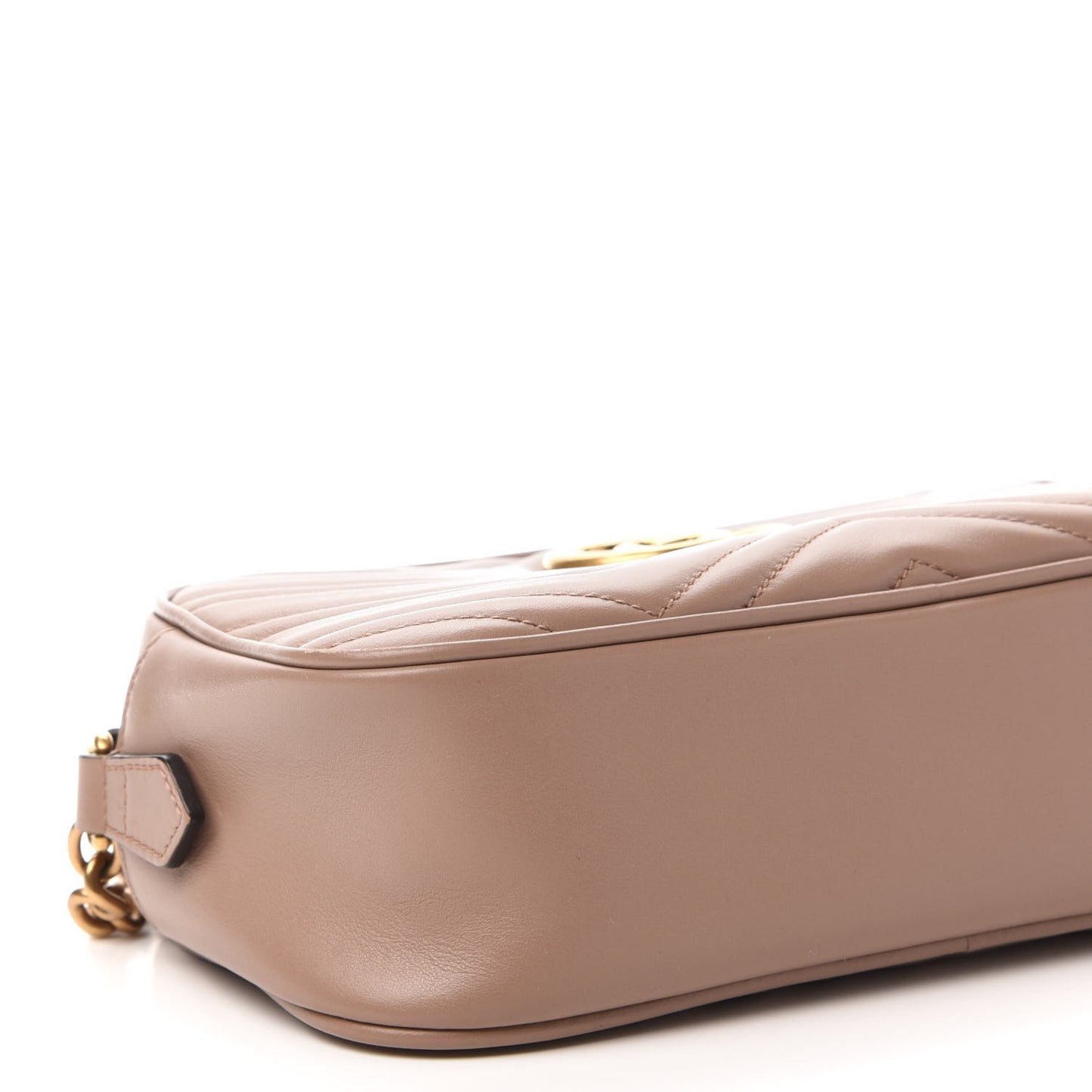 Calfskin Matelasse Small GG Marmont Chain Shoulder Bag Porcelain Rose