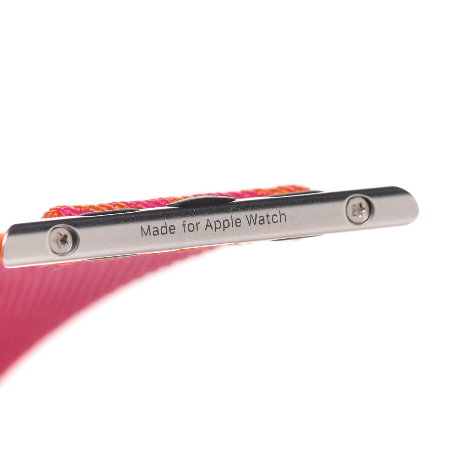 Nylon Weave Apple Watch Single Tour Band 40mm Orange Rose Mexico