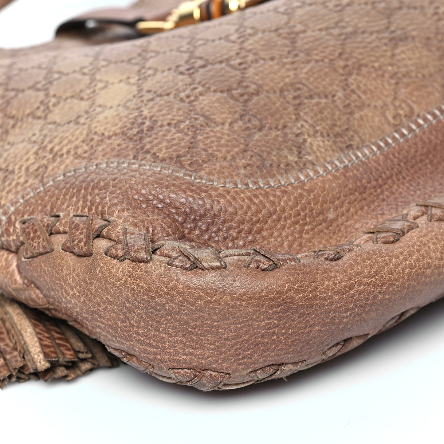 Guccissima Old Libeccio Large New Jackie Hobo Old Naturale