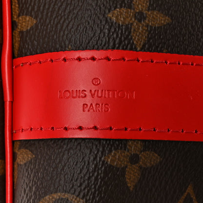 Louis Vuitton Calfskin Monogram Keepall Bandouliere 50 Coquelicot 5 of 20