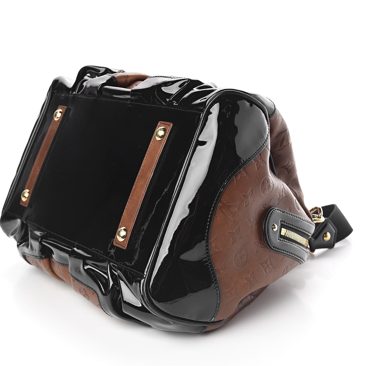 Cuir Embossed Monogram Stephen Bag Fauve