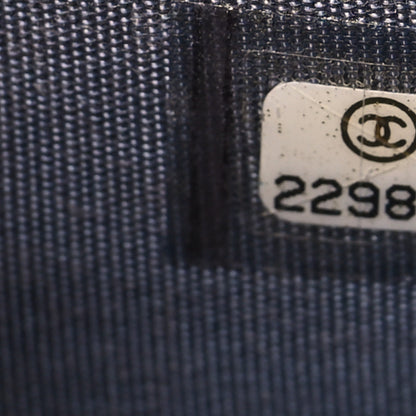 Chanel Caviar Quilted Boy Flap Card Holder Grey 8 of 9