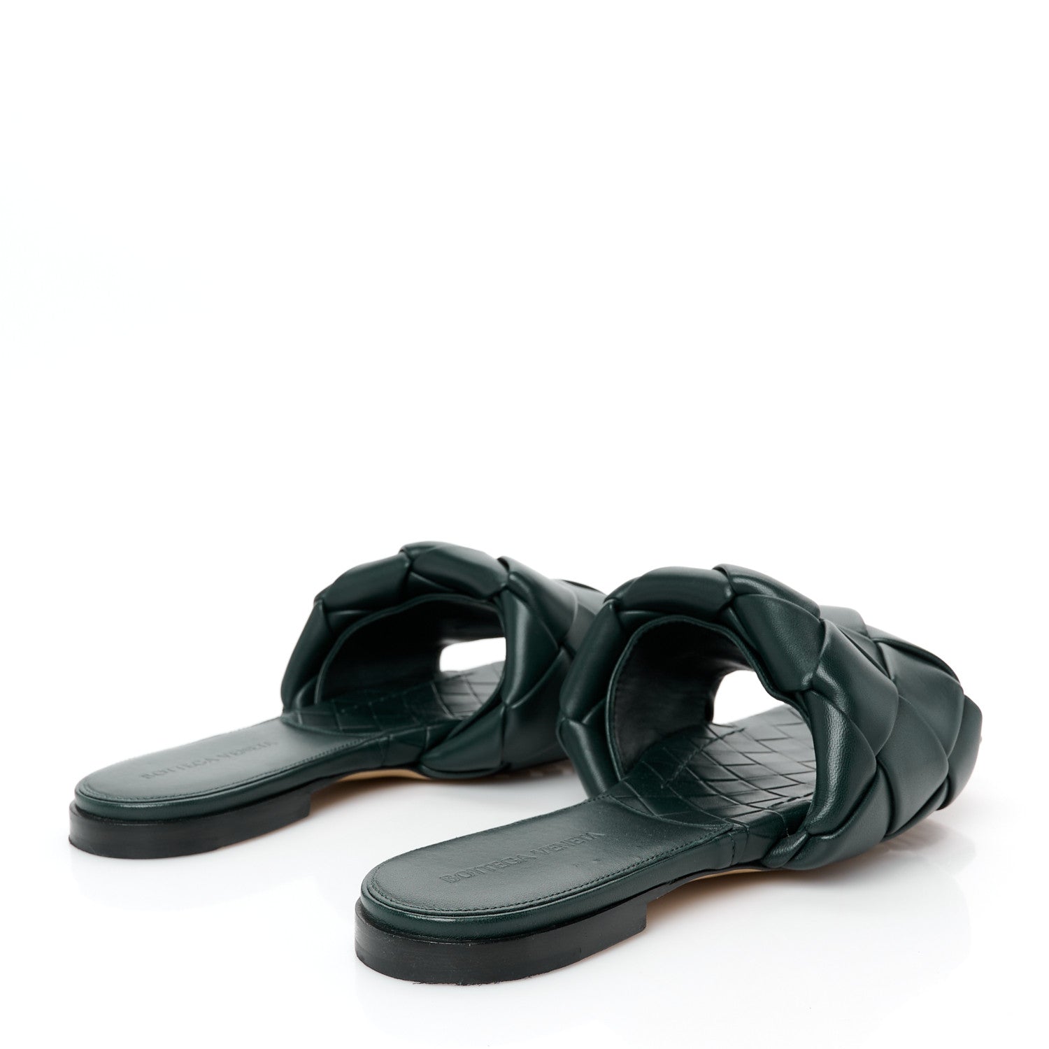 Bottega Veneta Nappa Maxi Intrecciato Lido Flat Sandals 39 Inkwell 5 of 8