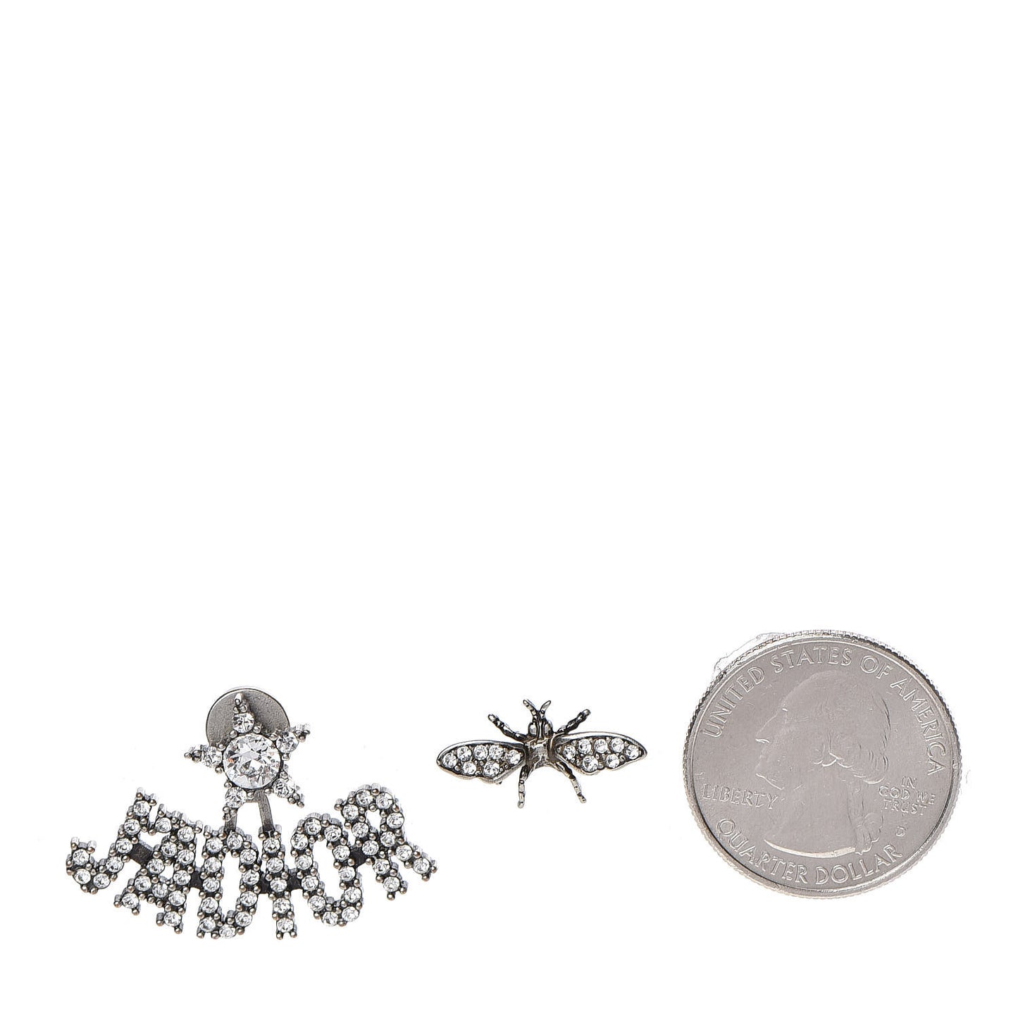 Palladium Crystal J'adior Earrings