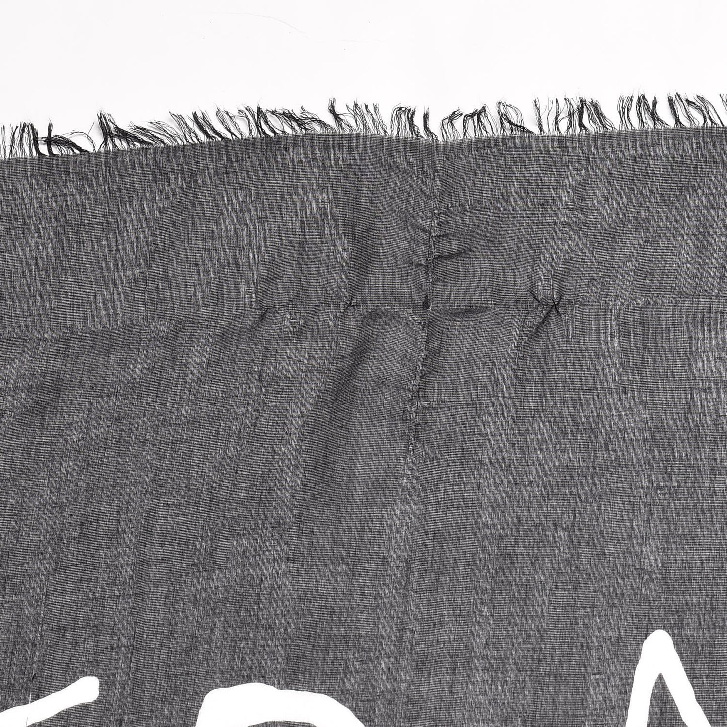 Modal Silk Coco Capitan Logo Square Scarf Black