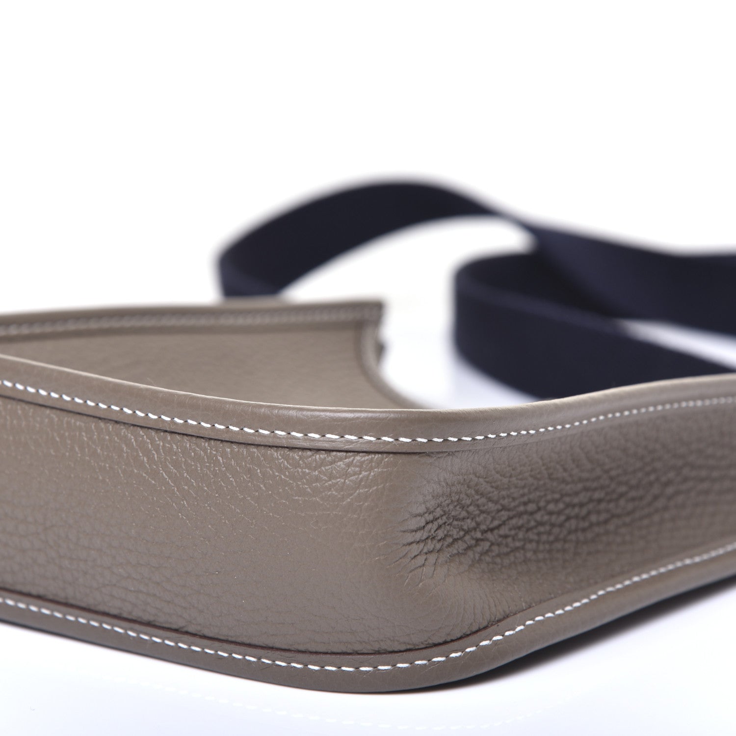Hermes Taurillon Clemence Amazone Evelyne TPM Etoupe Bleu Indigo 7 of 10