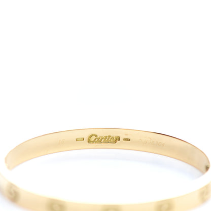 Cartier 18K Yellow Gold LOVE Bracelet 16 3 of 4