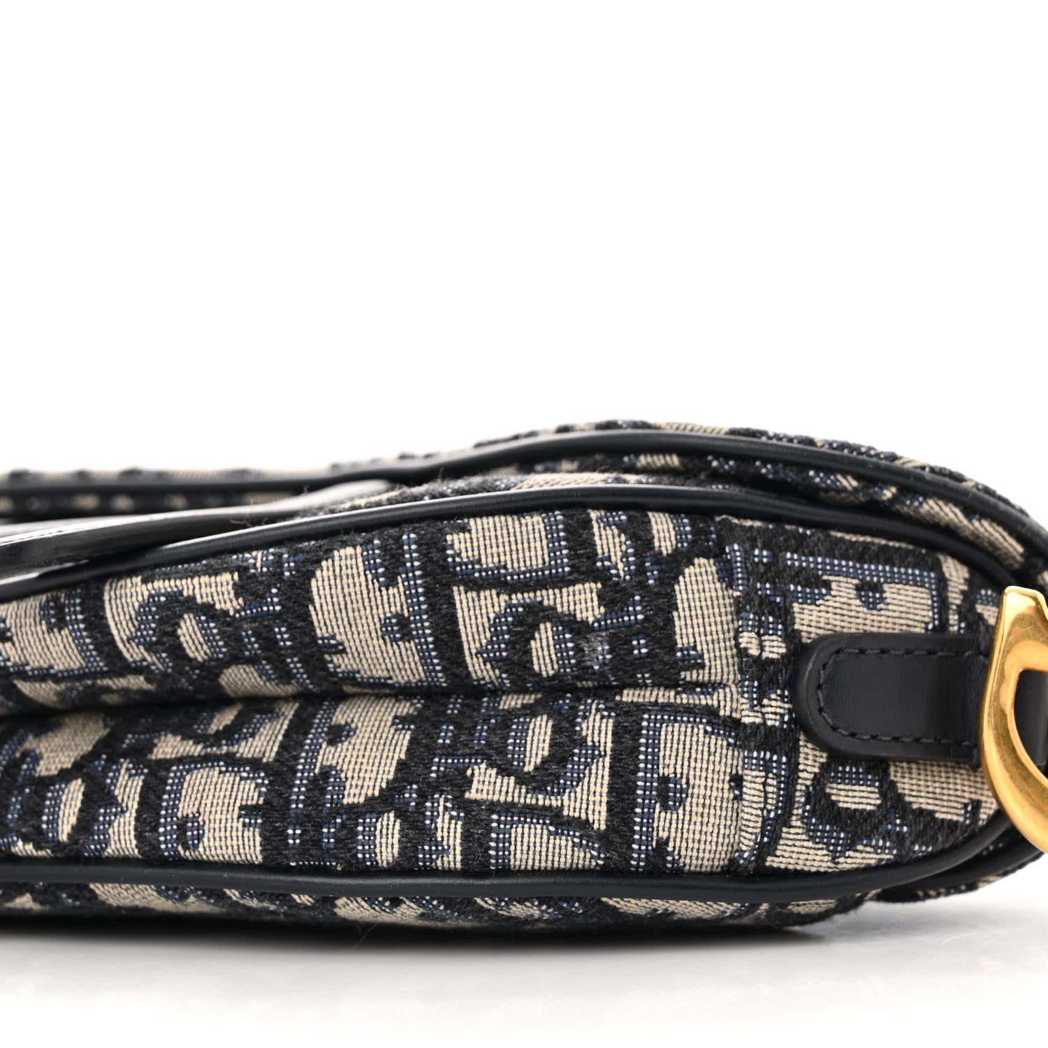 Christian Dior Oblique Mini Saddle Bag Blue 10 of 13