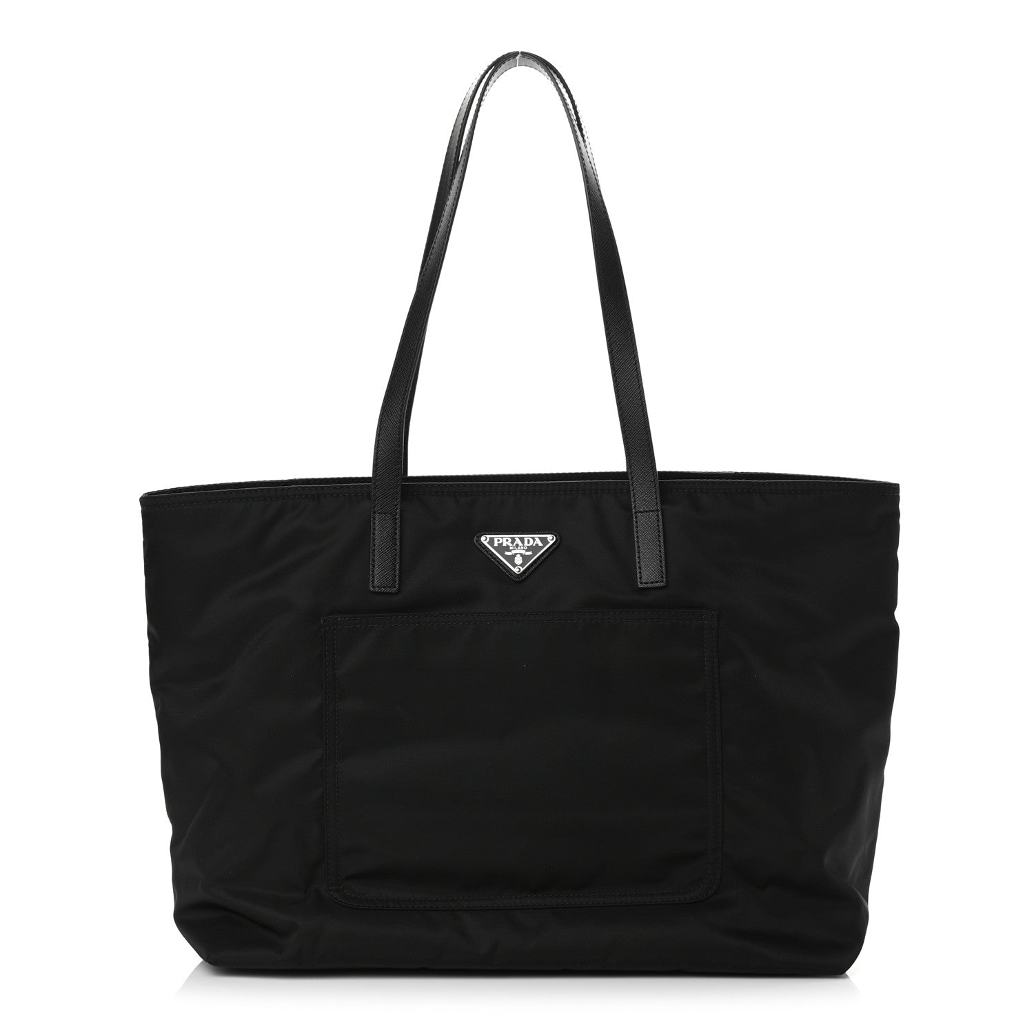 Prada Tessuto Nylon Vela Saffiano Tote Black 1 of 8