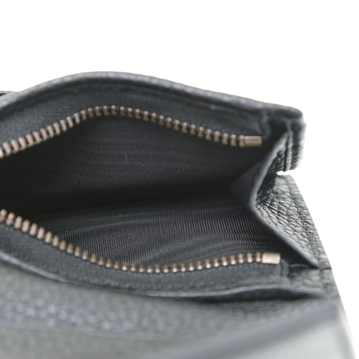 Gucci Pebbled Calfskin Animalier Card Case Black 13 of 20