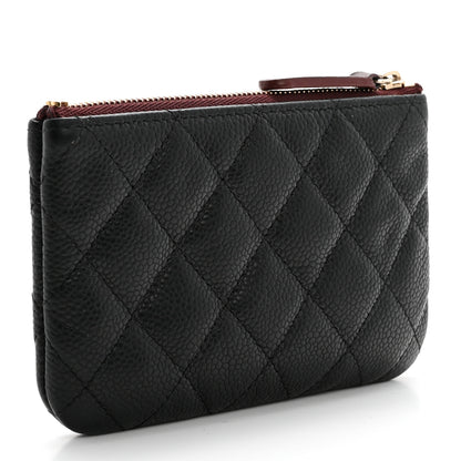 Chanel Caviar Quilted Small Cosmetic Case Black 3 of 8