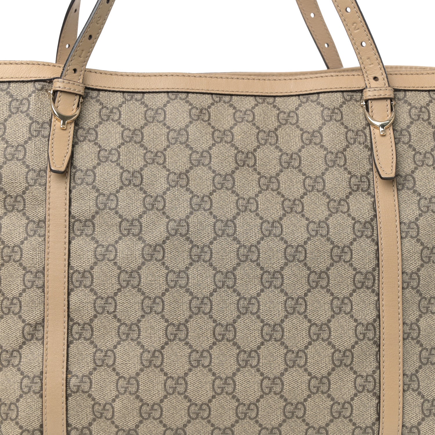 Gucci GG Supreme Monogram Medium Nice Tote Beige 9 of 12