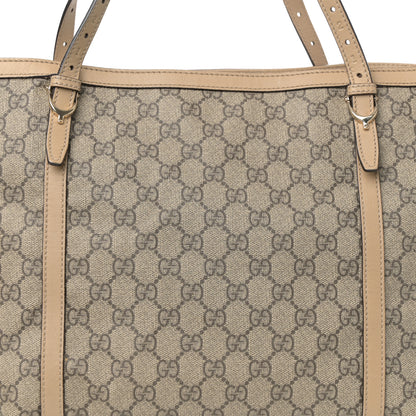 Gucci GG Supreme Monogram Medium Nice Tote Beige 9 of 12