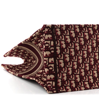 Christian Dior Oblique Large Book Tote Burgundy Multicolor 9 of 11
