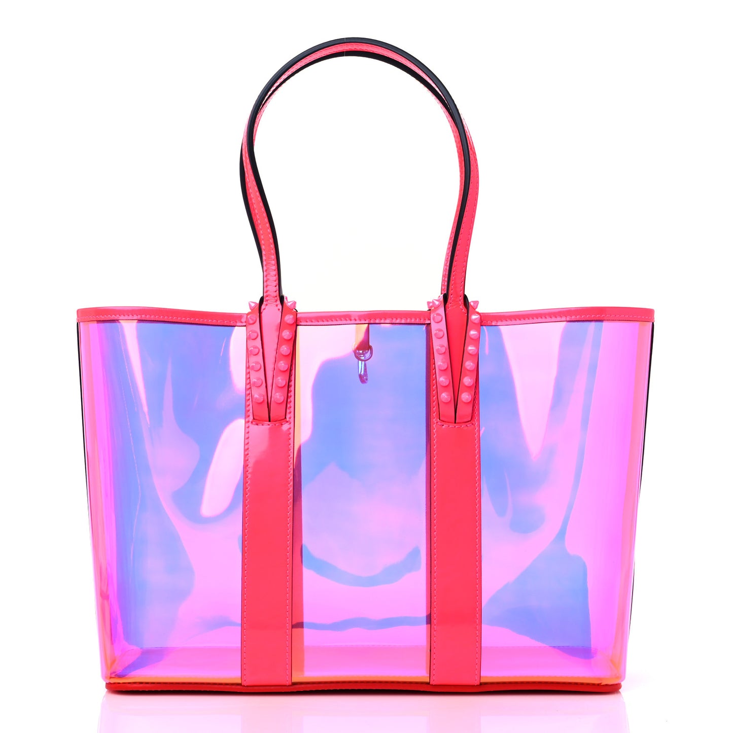 PVC Spikes East West Cabata Tote Pink
