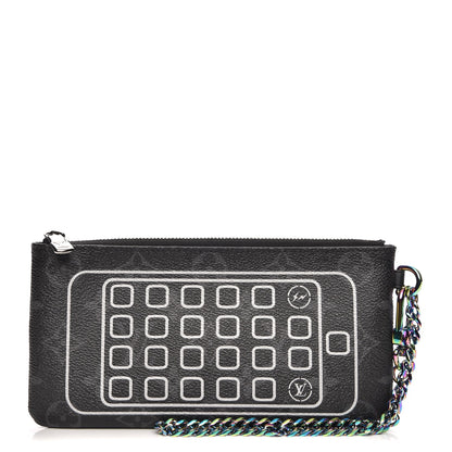 Louis Vuitton Monogram Eclipse Flash Fragment IPhone Pouch 1 of 8