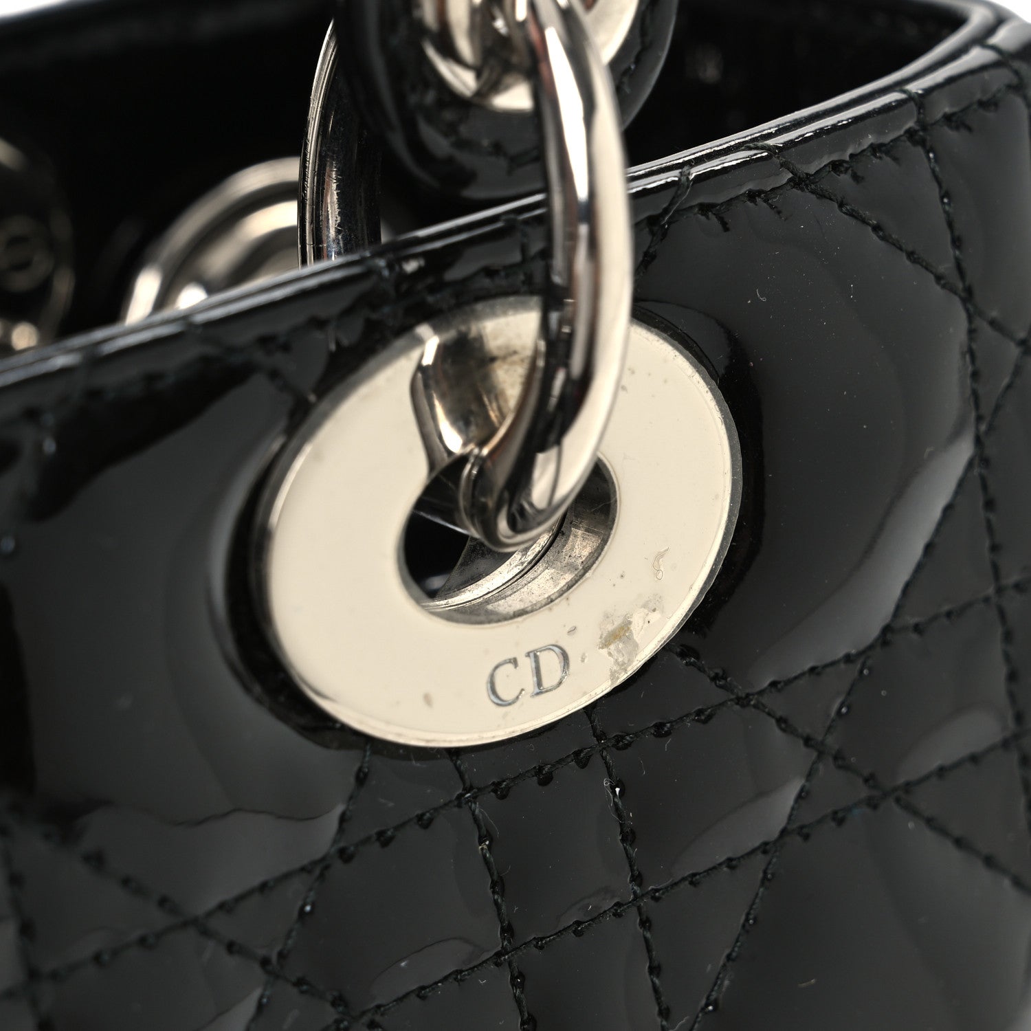Christian Dior Patent Cannage Medium Lady Dior Black 13 of 13