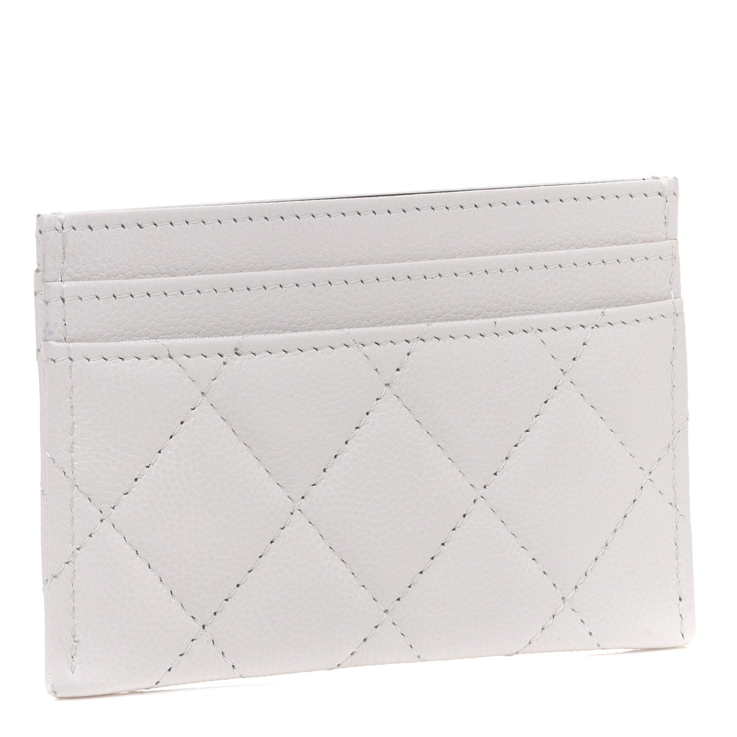 Chanel Caviar Quilted My Everything Card Holder White Black 3 of 8