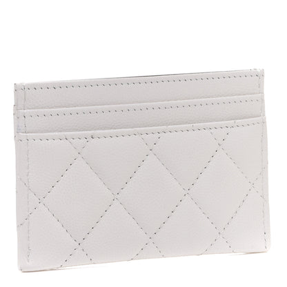 Chanel Caviar Quilted My Everything Card Holder White Black 3 of 8