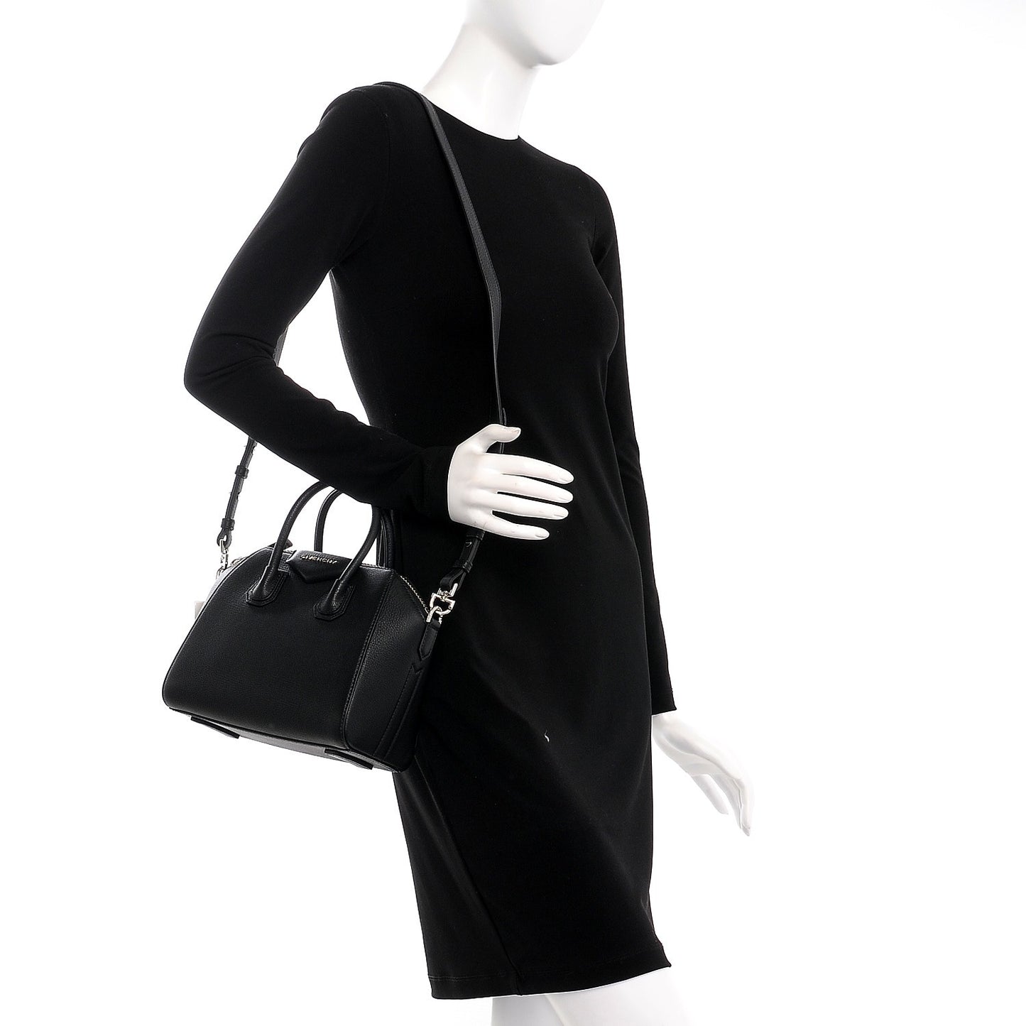 Sugar Goatskin Mini Antigona Black
