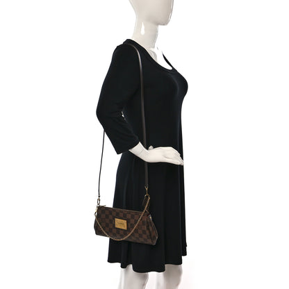Louis Vuitton Damier Ebene Eva Clutch 2 of 8