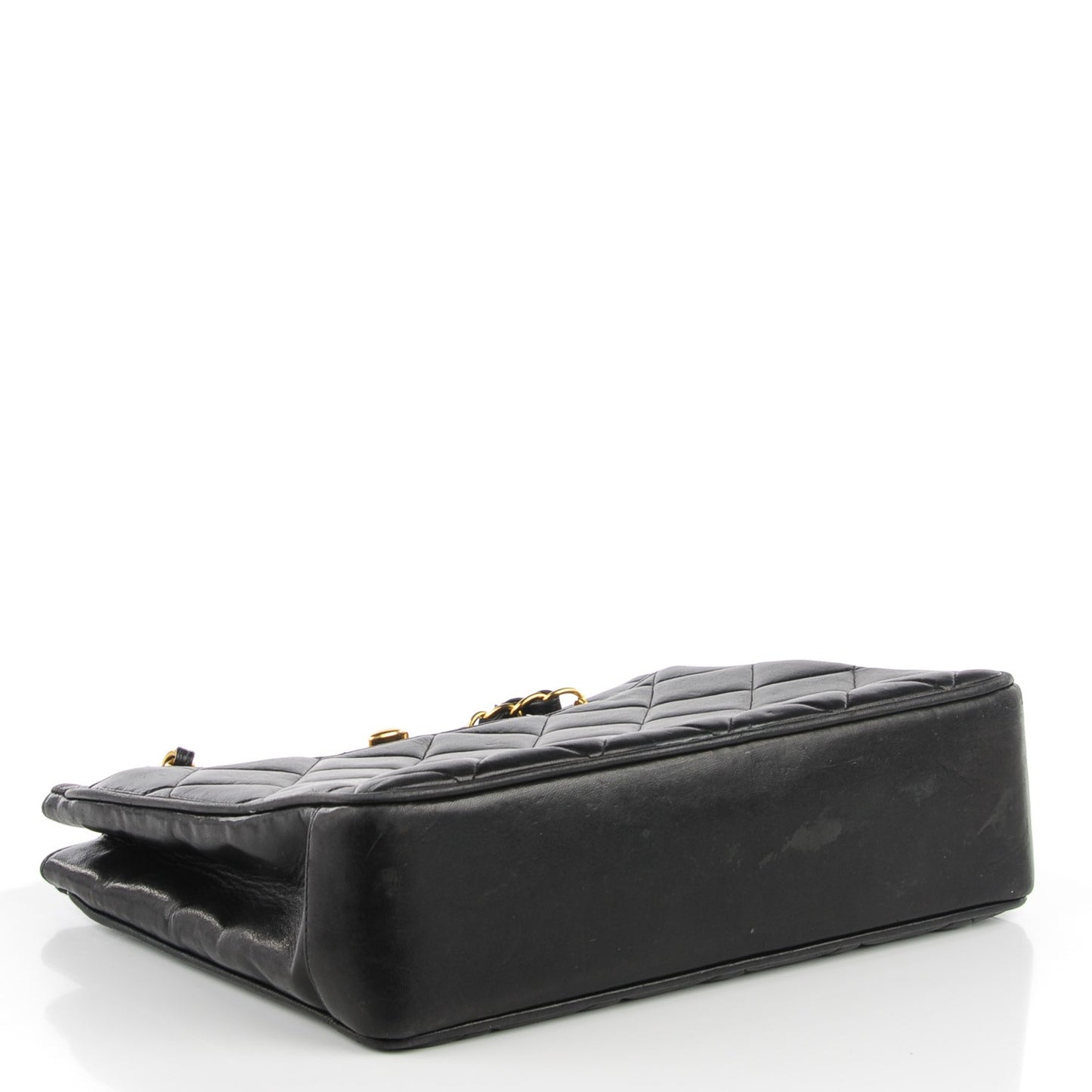 Lambskin Quilted Shoulder Bag Black