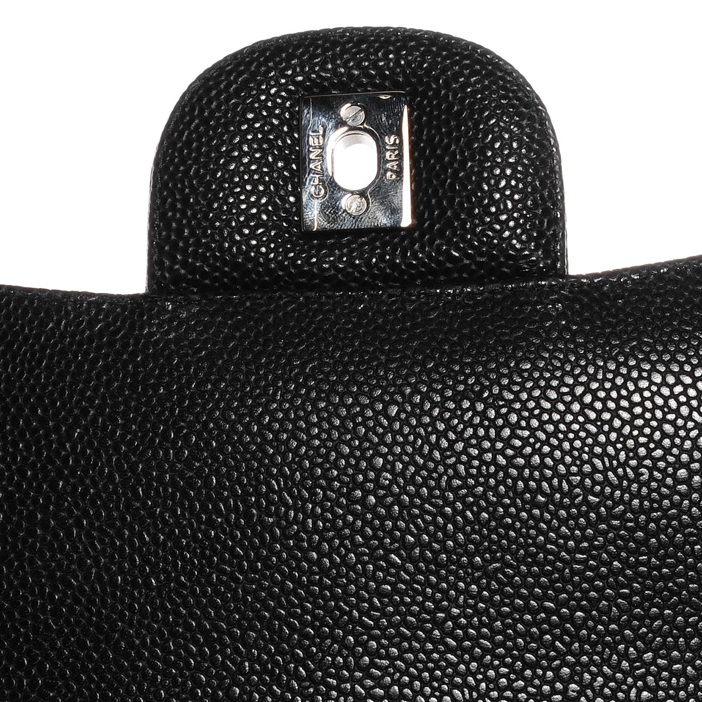 Caviar Quilted Maxi Double Flap Black