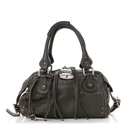 Chloe Calfskin Medium Paddington Satchel Gris Vert 1 of 10