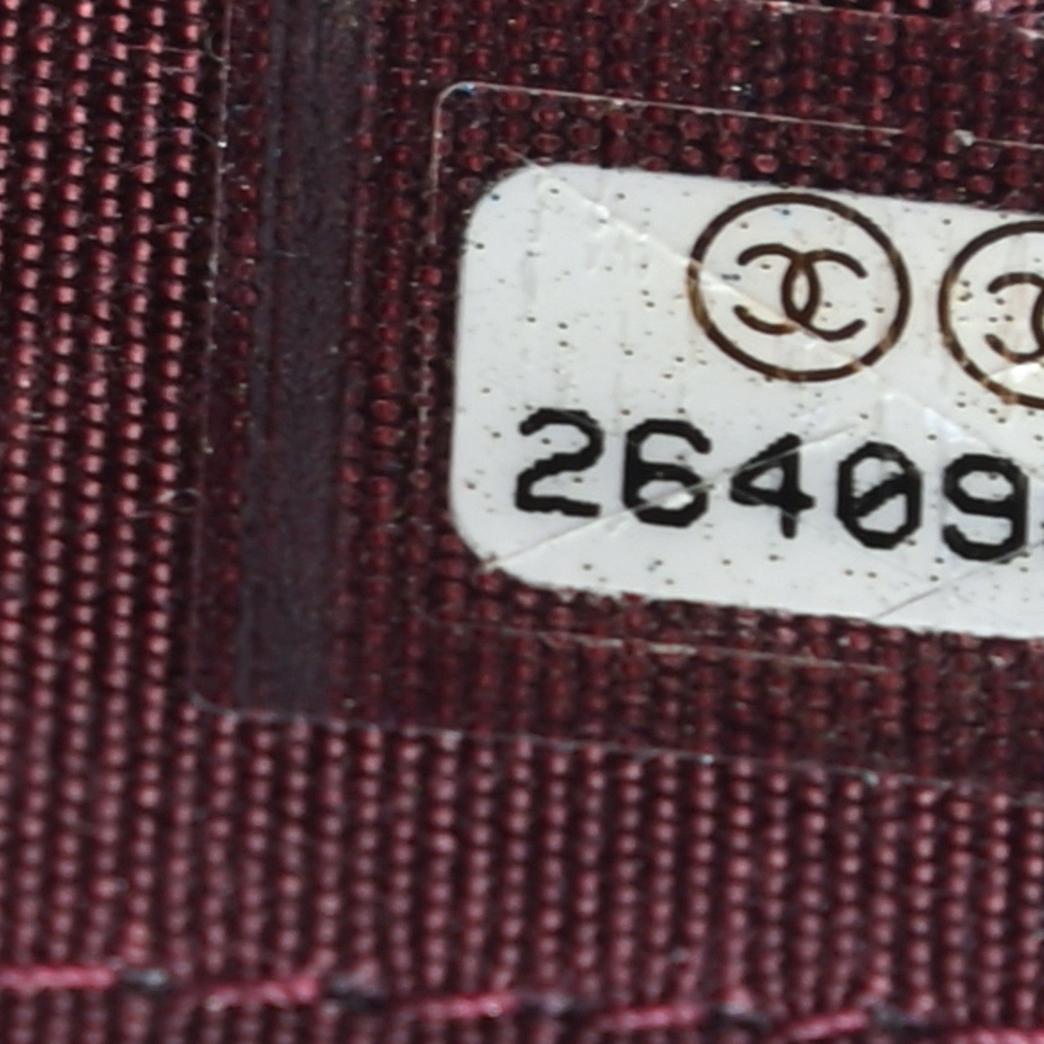 Chanel Lambskin Studded Quilted Zip Around Wallet Burgundy 8 of 8