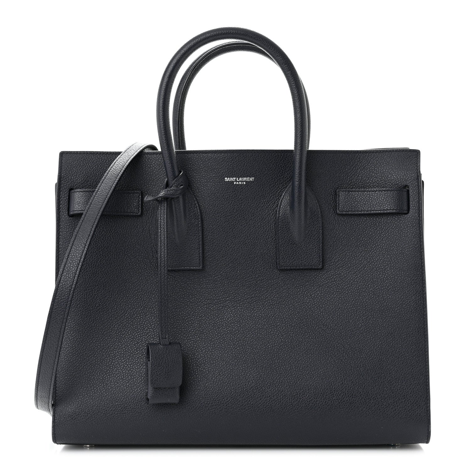 Saint Laurent Grained Calfskin Small Sac De Jour Navy 1 of 11
