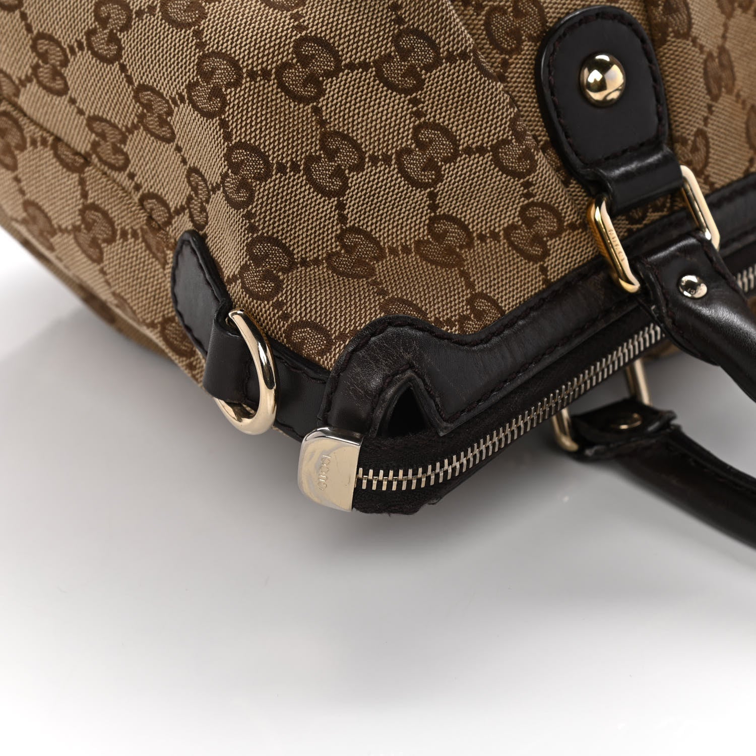 Gucci Monogram Medium Sukey Top Handle Dark Brown 11 of 28