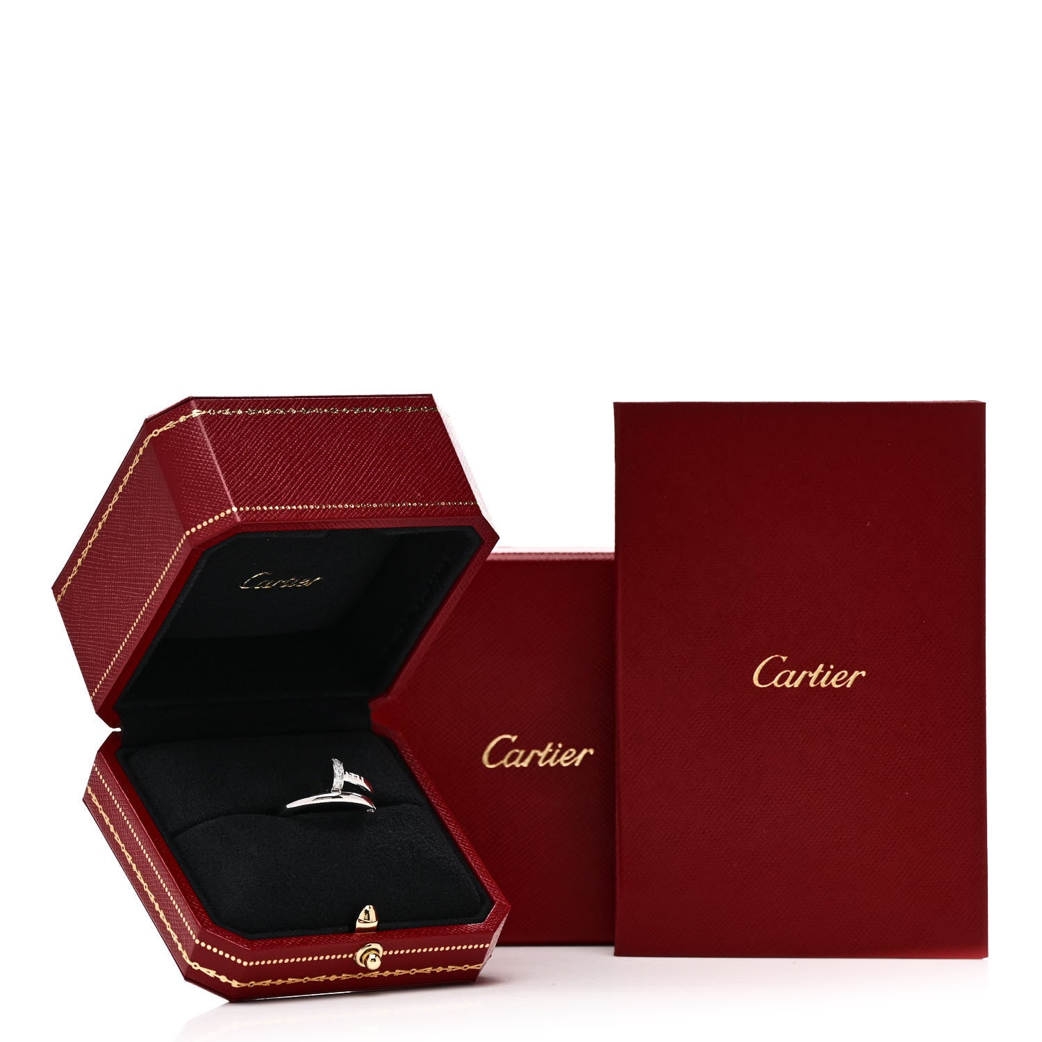Cartier 18K White Gold Diamond Juste Un Clou Ring 53 6.25 6 of 6